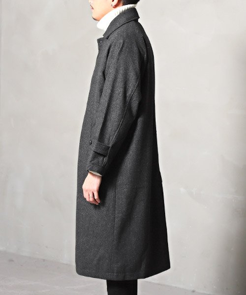 ウール混オーバーサイズステンカラーコート/ステンカラーコート メンズ オーバーサイズ ウール混 人気・おすすめ｜使いやすい・旅行におすすめ 品質保証 全国発送 在庫限り