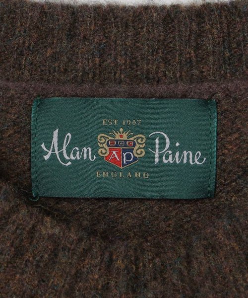 SHIPS MEN(シップス　メン)/ALAN PAINE: シェットランドウール アーガイル クルーネックニット/img04