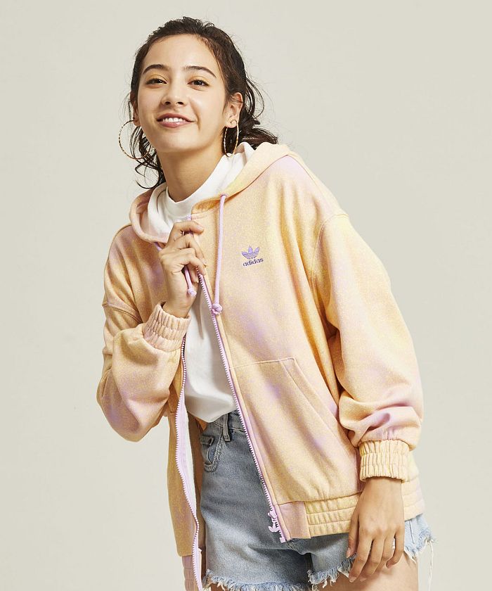 ◆大人気希少品◆adidas アディダス 花柄 総柄 パーカー 派手パーカー