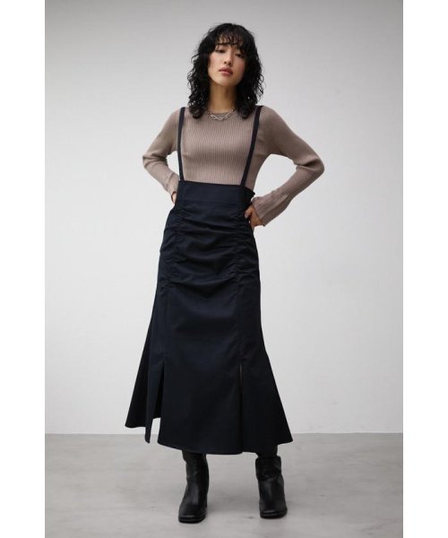 AZUL by moussy(アズールバイマウジー)/FRONT SHIRRING CHAMBRAY SKIRT/img13