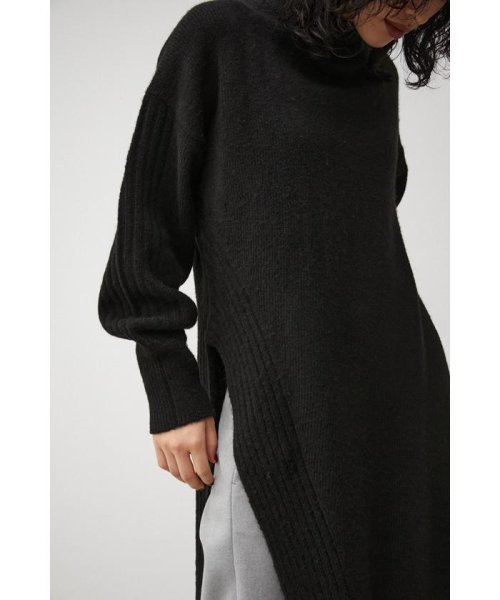 AZUL by moussy(アズールバイマウジー)/LONG SLIT KNIT PULLOVER/img11