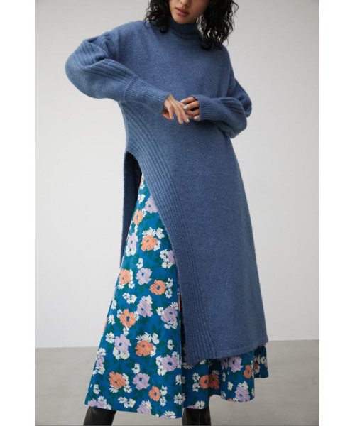 AZUL by moussy(アズールバイマウジー)/LONG SLIT KNIT PULLOVER/img20