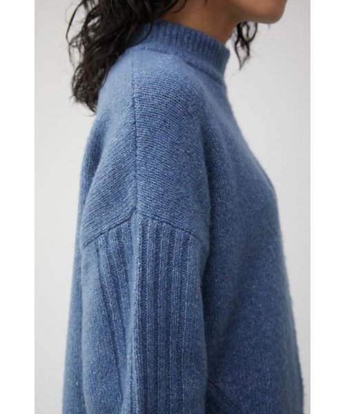 AZUL by moussy(アズールバイマウジー)/LONG SLIT KNIT PULLOVER/img26