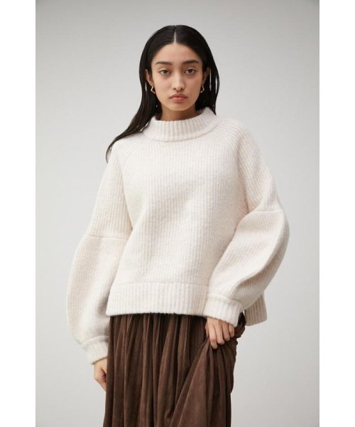 AZUL by moussy(アズールバイマウジー)/DROP SHOULDER VOLUME PUFF KNIT/img01