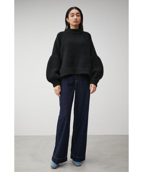 AZUL by moussy(アズールバイマウジー)/DROP SHOULDER VOLUME PUFF KNIT/img12