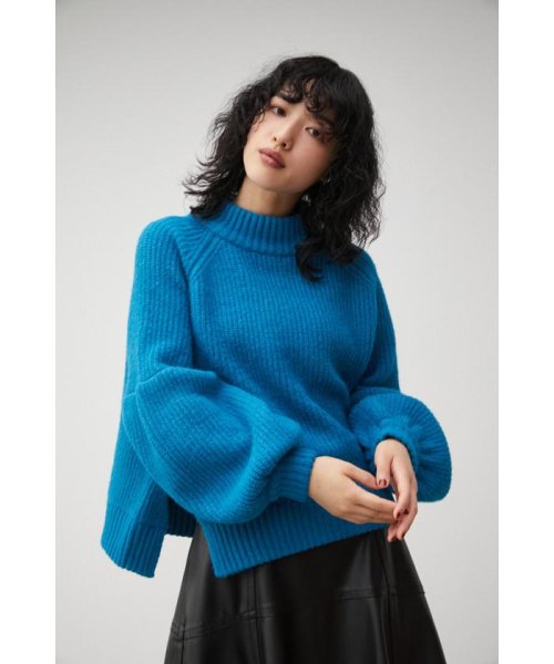 AZUL by moussy(アズールバイマウジー)/DROP SHOULDER VOLUME PUFF KNIT/img19