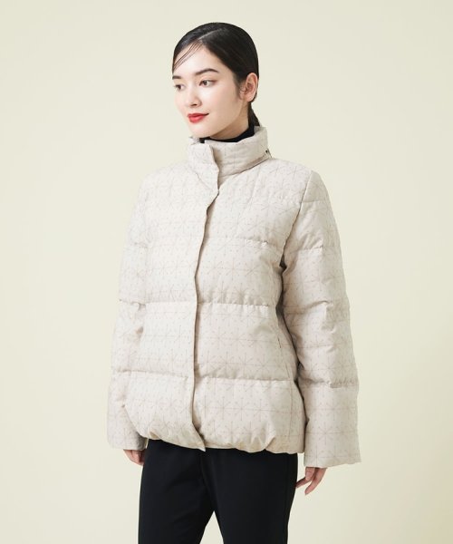 アスタリスク刺繍ダウンジャケット 