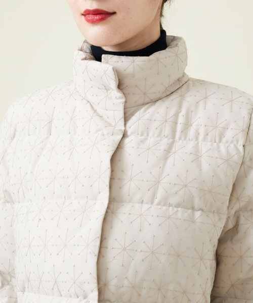 アスタリスク刺繍ダウンジャケット 