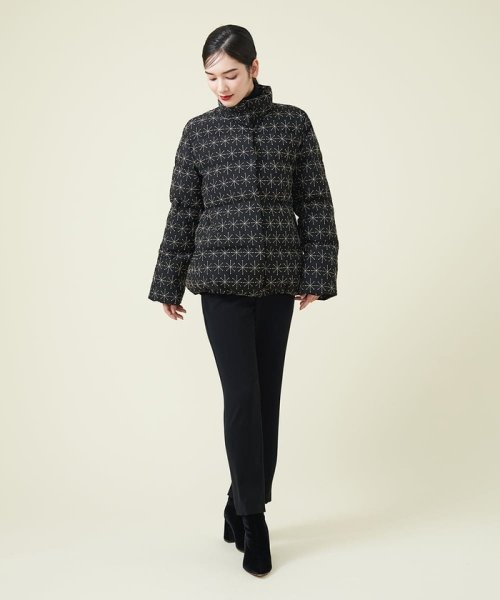 アスタリスク刺繍ダウンジャケット 