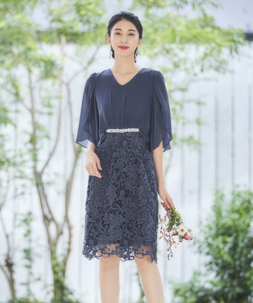 DRESS+(ドレス プラス)/結婚式 ワンピース パーティー ドレス お呼ばれ 二次会 袖あり /img18