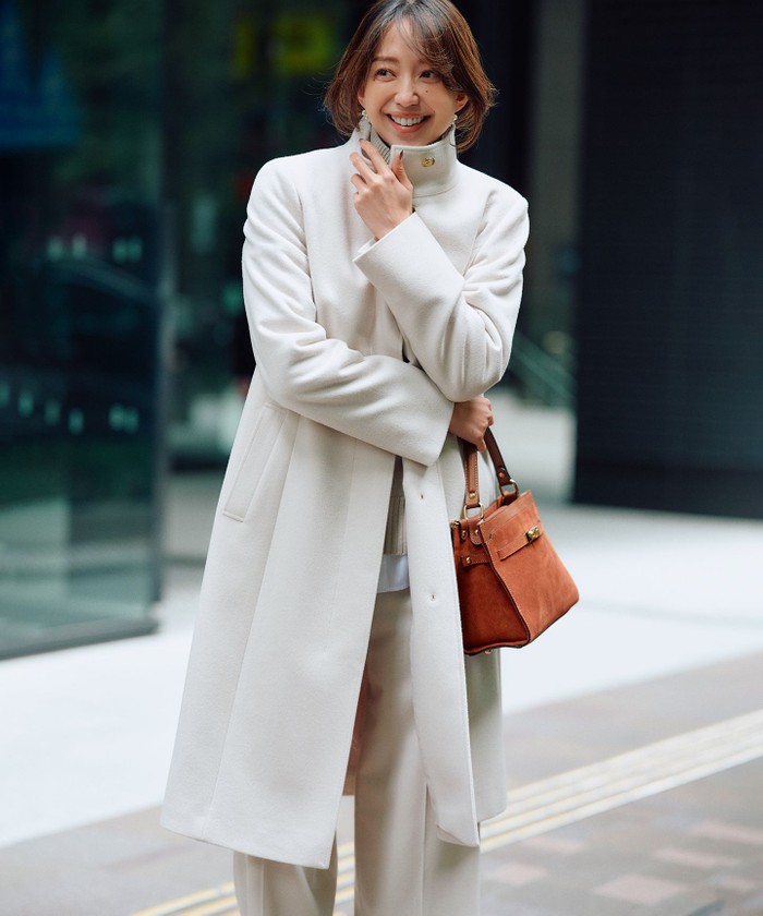 好評につき新色追加/CLASSY.1月号掲載】ウールカシミヤブレンド