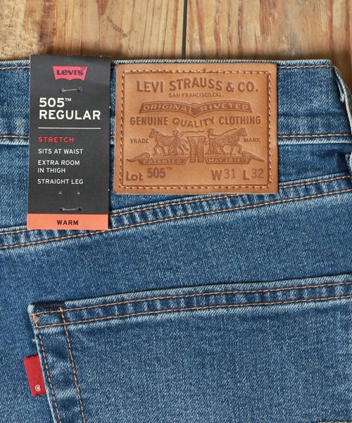 marukawa shonan(marukawa shonan)/【Levi's/リーバイス】505 ウォームジーンズ/ライトヴィンテージウォッシュ ストレッチ メンズ デニムパンツ 防寒 秋冬/img09