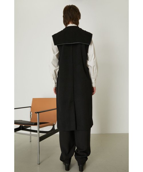 RIM.ARK(リムアーク)/Wide collar wool vest/img04
