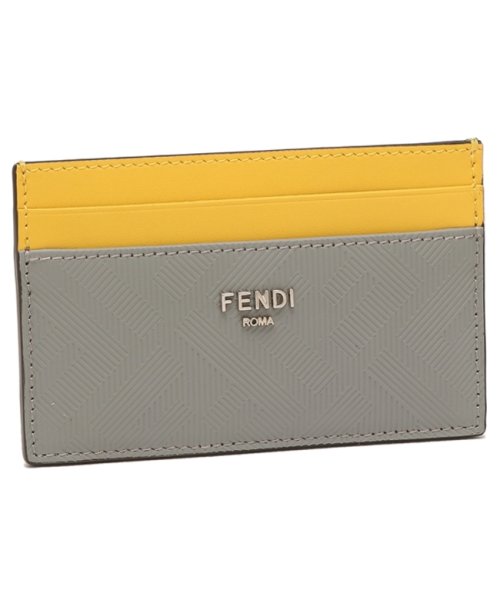FENDI(フェンディ)/フェンディ カードケース グレー イエロー メンズ FENDI 7M0347 AJF4 F1IK1/img01