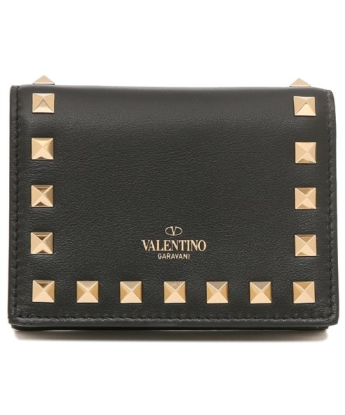 Valentino Garavani(ヴァレンティノ ガラヴァーニ)/ヴァレンティノ 二つ折り財布 ロックスタッズ ミニ財布 ブラック レディース VALENTINO GARAVANI P0P39 BOL 0NO/img05