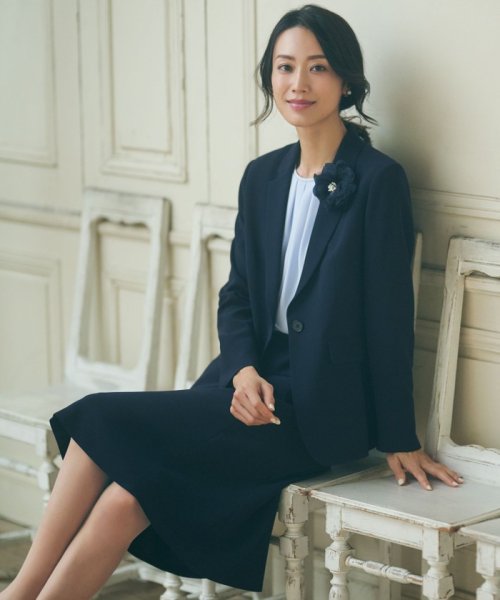 【セットアップ対応】トリアセダブルジョーゼット テーラード ジャケット 品番 パンツ ワンピース