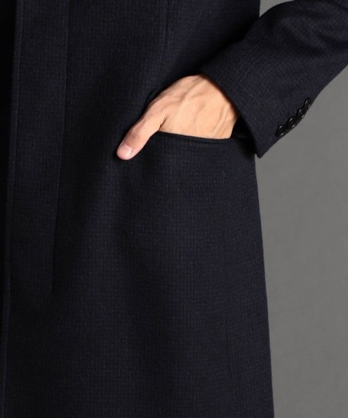 【ex/tra】カシミヤビーバー スタンドカラーコート 