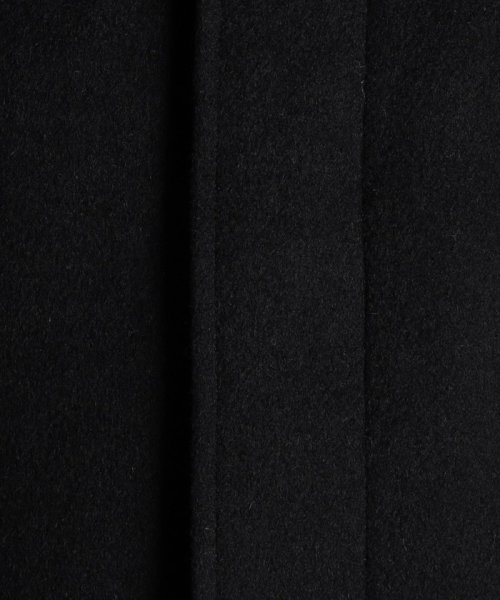 【ex/tra】カシミヤビーバー スタンドカラーコート 