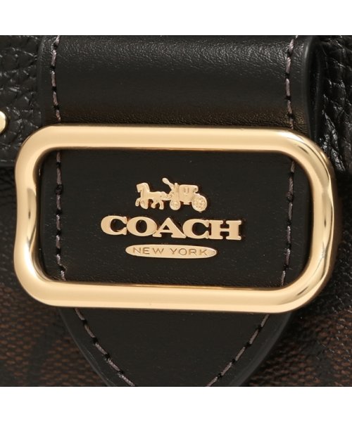 COACH(コーチ)/コーチ アウトレット 二つ折り財布 シグネチャー ミニ財布 ブラウン ブラック レディース COACH CF471 IMOSN/img06