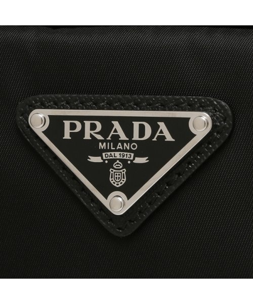 PRADA(プラダ)/プラダ ポーチ リナイロン サフィアーノレザー ポーチ トライアングルロゴ ブラック メンズ レディース PRADA 2NA045 2DMH F0002/img06