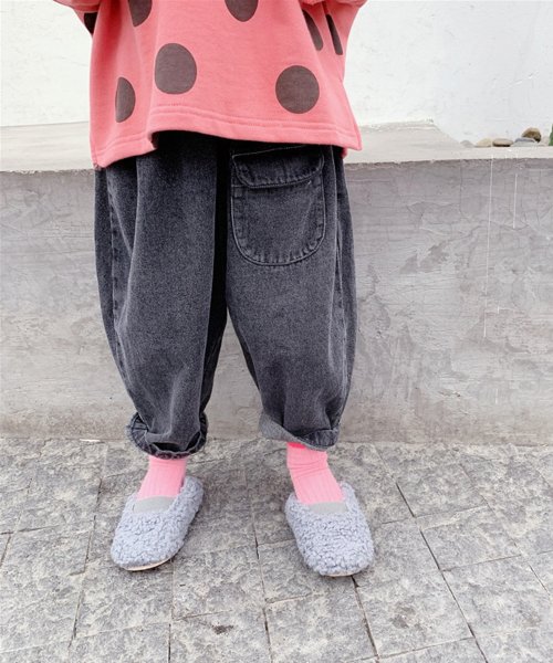 aimoha(aimoha（アイモハ）)/aimoha－KIDS－ 韓国子供服フロントポケットデニムテーパードパンツ/img16