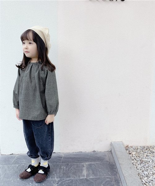 aimoha(aimoha（アイモハ）)/aimoha－KIDS－ 韓国子供服フロントポケットデニムテーパードパンツ/img23
