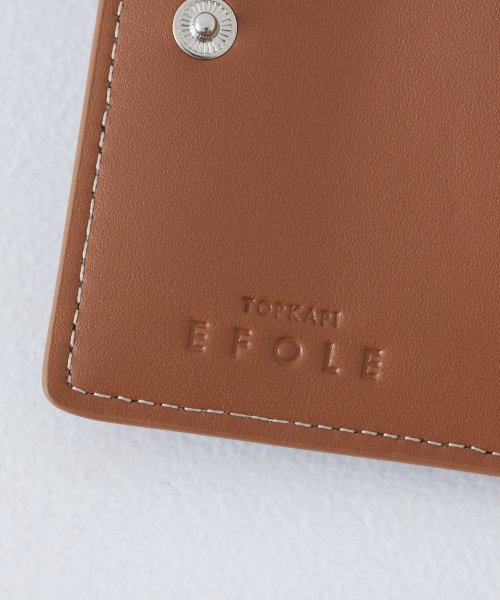 TOPKAPI EFOLE(トプカピ エフォル)/【EFOLE】 フェイクレザー バイカラー 2つ折り 財布/img09