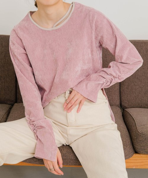 セール ラインネックベロアトップス バブ Bab Magaseek セール ラインネックベロアトップス バブ Bab Magaseek