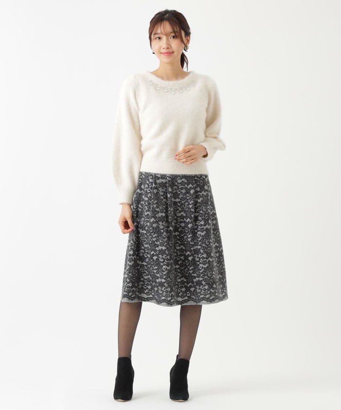 フォックスカシミヤファー プルオーバーニット(505092432)|阪急百貨店