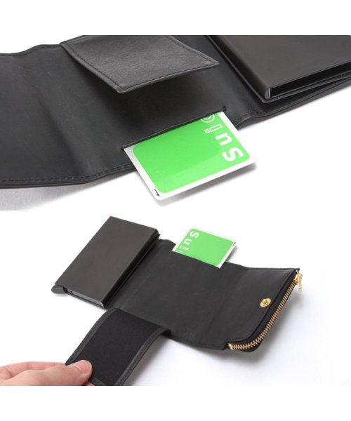 (CACT'A)(カクタ)/カクタ 財布 三つ折り財布 メンズ レディース コンパクトウォレット カードケース レザー スキミング防止 本革 極小財布 CACTA 2022/img08