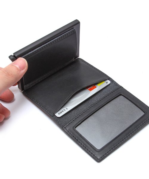 (CACT'A)(カクタ)/カクタ 財布 三つ折り財布 メンズ レディース コンパクトウォレット カードケース レザー スキミング防止 本革 極小財布 CACTA 2023/img12