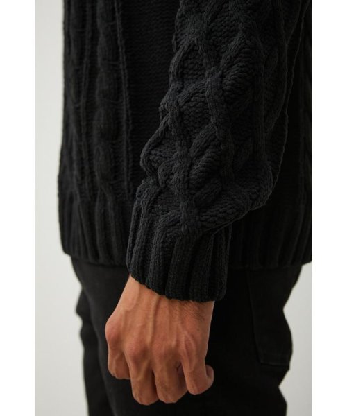 AZUL by moussy(アズールバイマウジー)/CHENILLE CABLE KNIT/img09