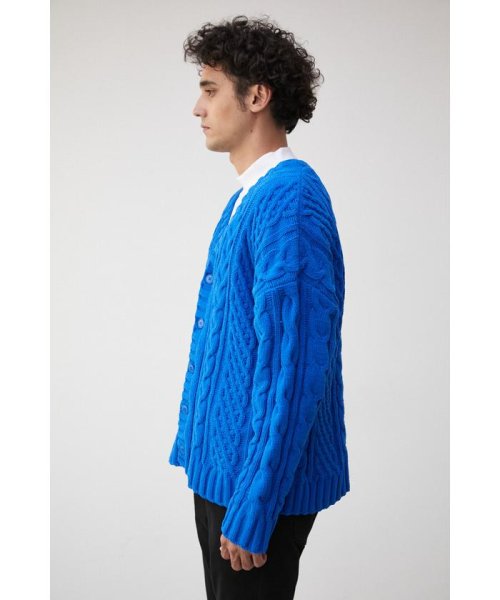 AZUL by moussy(アズールバイマウジー)/CHENILLE CABLE CARDIGAN/img34