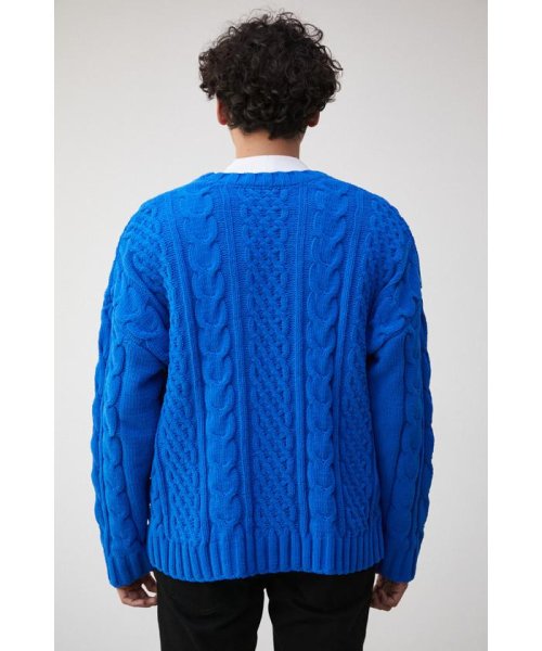 AZUL by moussy(アズールバイマウジー)/CHENILLE CABLE CARDIGAN/img35