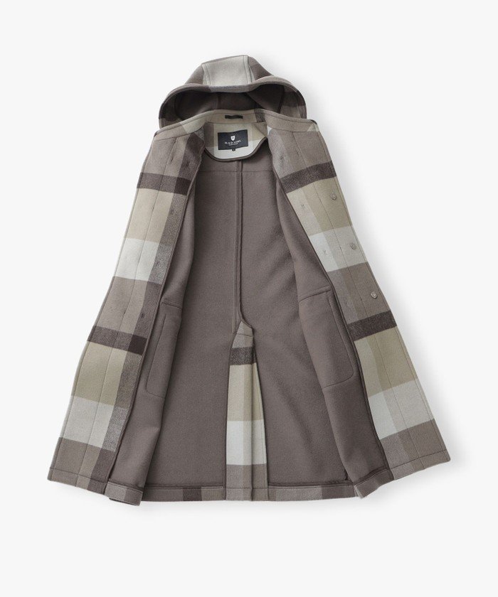 トーナルクレストブリッジチェックダッフルコート(505101461)｜HANKYU 