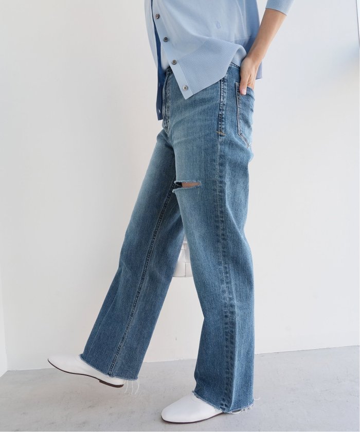 OFF半額 【YANUK/ヤヌーク】別注 LEA カットオフ ワイドデニム デニムパンツ