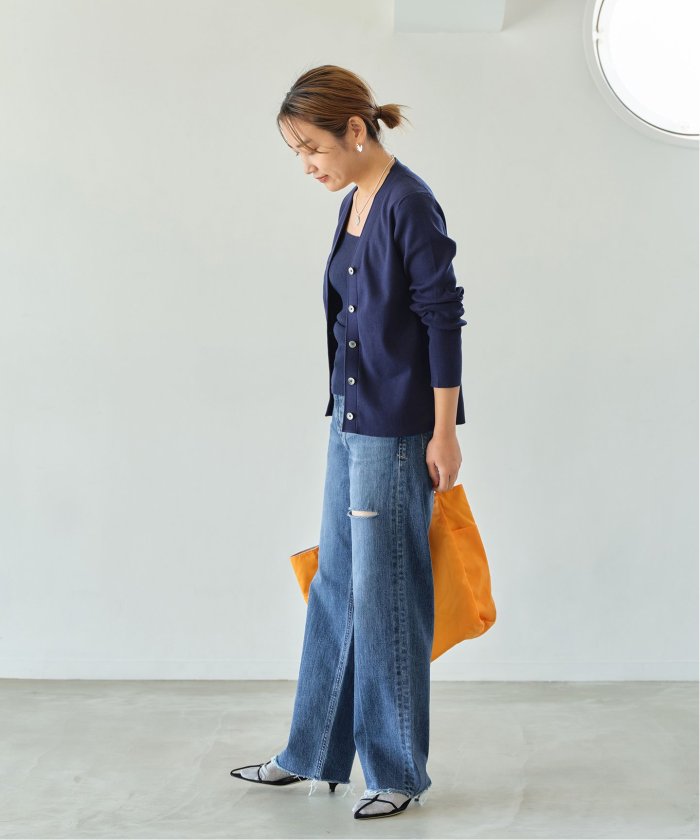 OFF半額 【YANUK/ヤヌーク】別注 LEA カットオフ ワイドデニム デニムパンツ