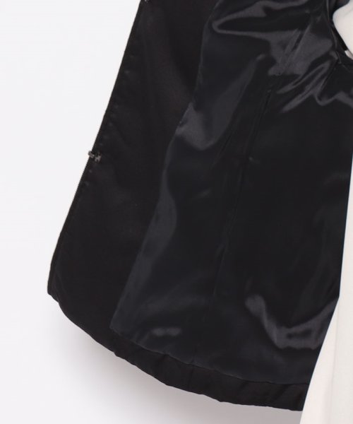 キルティングノーカラージャケット 