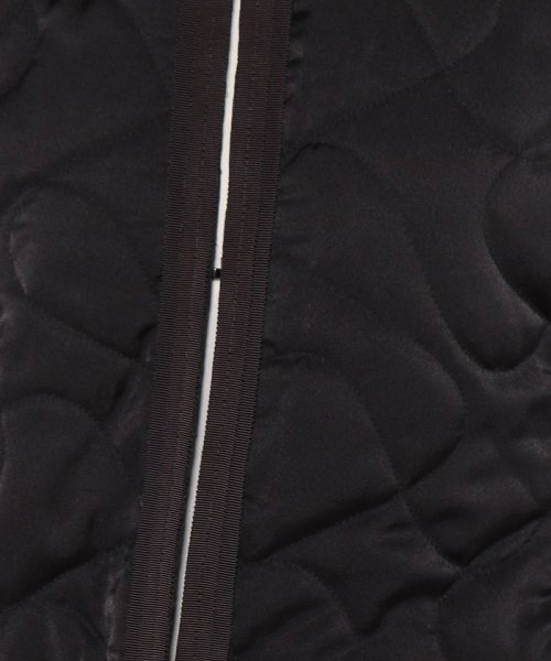 キルティングノーカラージャケット 