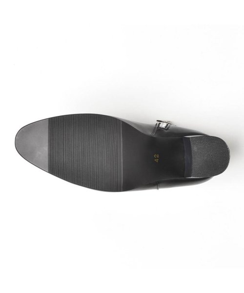 SVEC(シュベック)/ヒールブーツ メンズ ショートブーツ ヒール 高め 8cm ショート ブーツ サイドジップ ジョッパーブーツ ブランド endevice シンプル モード 黒/img07