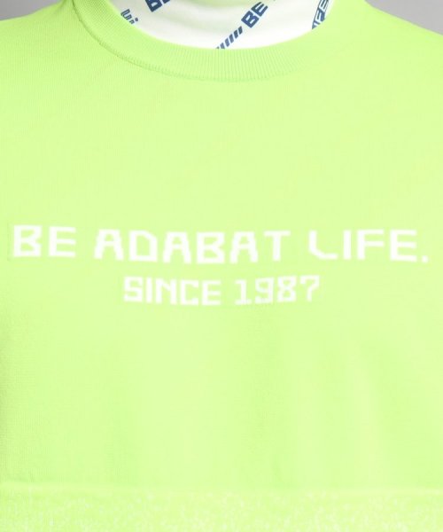 adabat(アダバット)/【手洗い】ロゴデザイン クルーネックセーター/img09