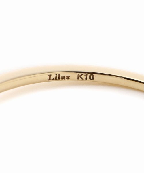 Lilas(リラ)/スモール3ラインブラックダイヤリング K10/img07