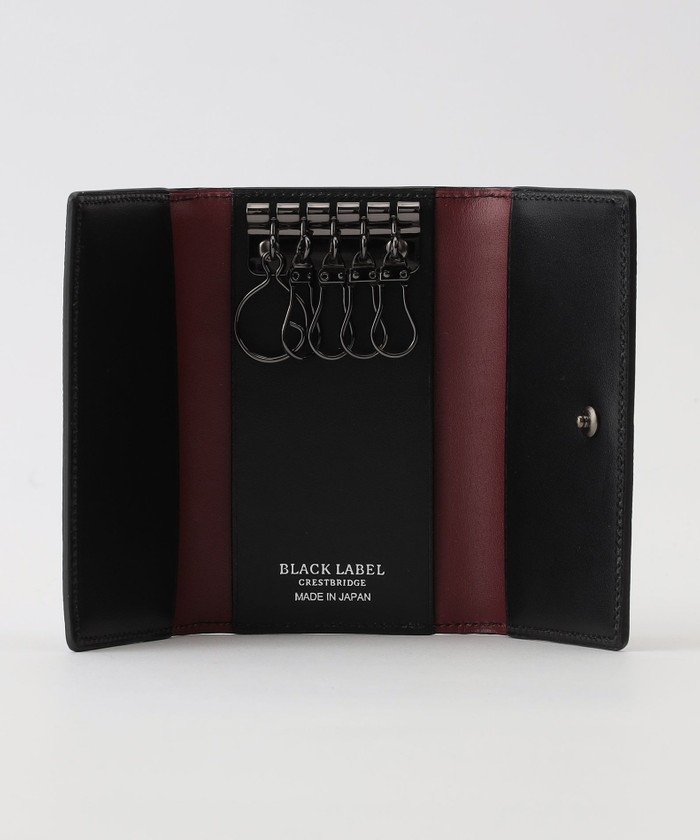 オールエンボスクレストブリッジチェックキーケース(505105232