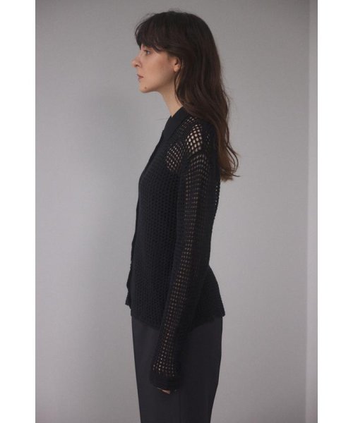 BLACK BY MOUSSY(ブラックバイマウジー)/mesh knit shirt/img03