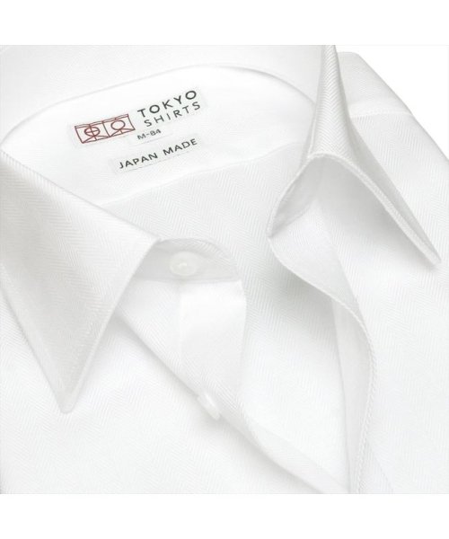 TOKYO SHIRTS(TOKYO SHIRTS)/【国産しゃれシャツ】 レギュラー 長袖 形態安定 綿100% ヘリンボーン織り/img02
