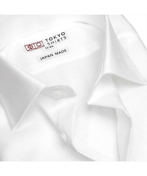 TOKYO SHIRTS(TOKYO SHIRTS)/【国産しゃれシャツ】 セミワイド 長袖 形態安定 綿100% バスケット織り/img08