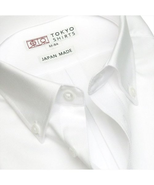 TOKYO SHIRTS(TOKYO SHIRTS)/【国産しゃれシャツ】 ショートボタンダウン 長袖 形態安定 綿100% ツイル織り/img02