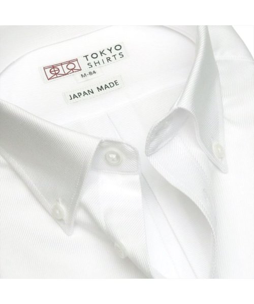 TOKYO SHIRTS(TOKYO SHIRTS)/【国産しゃれシャツ】 ショートボタンダウン 長袖 形態安定 綿100% ツイル織り/img08