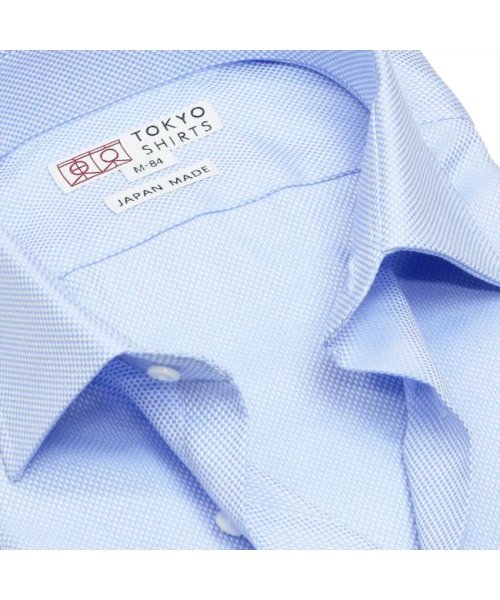TOKYO SHIRTS(TOKYO SHIRTS)/【国産しゃれシャツ】 セミワイド 長袖 形態安定 綿100% バスケット織り/img02