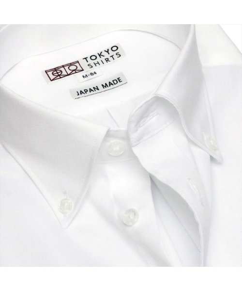 TOKYO SHIRTS(TOKYO SHIRTS)/【国産しゃれシャツ】 ボタンダウン 長袖 形態安定 綿100% ピンオックス織り/img04